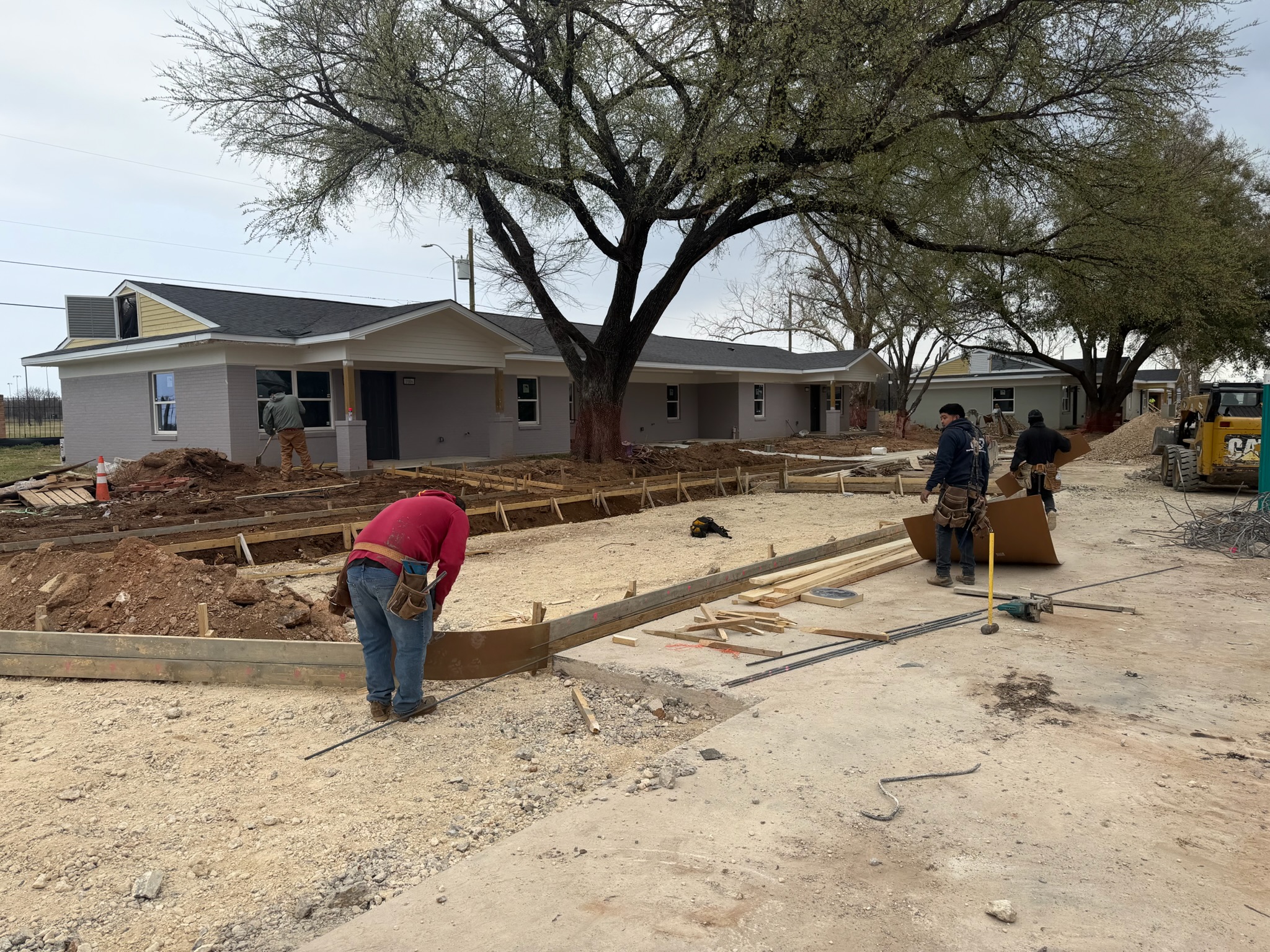 Adding handicap parking for Melody Grove housing in Waco.