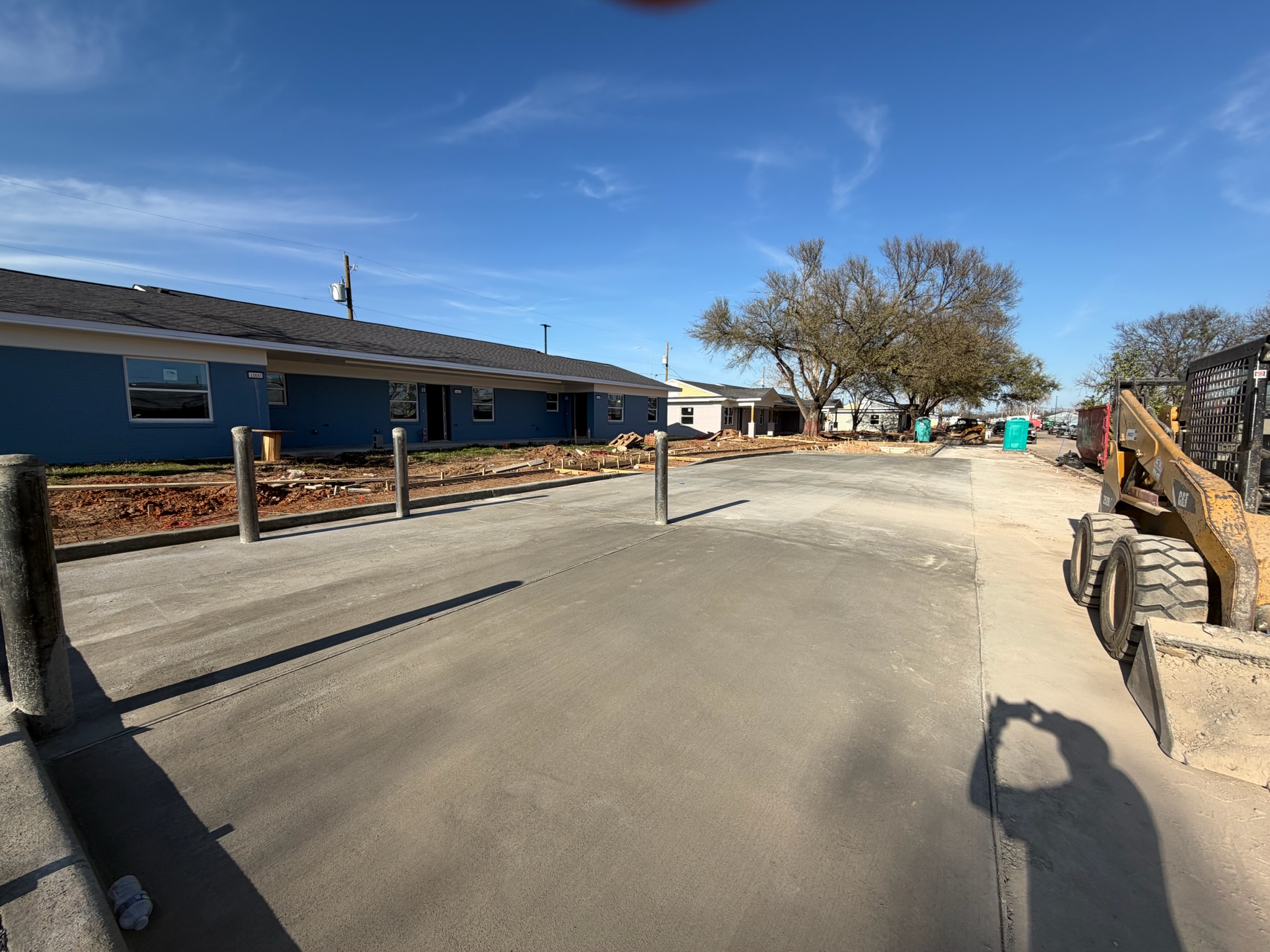 Parking lot that we just poured at Melody Grove housing complex. Waco Texas.
